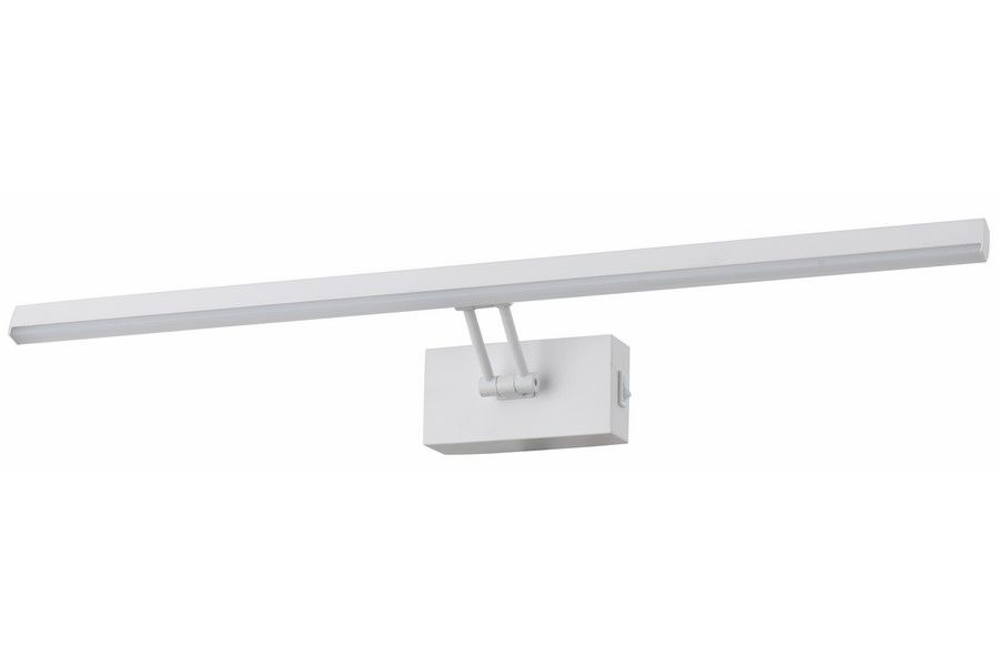 LESTER nástenné svietidlo s vypínačom biele LED/8W/4000K, dĺžka 60cm, IP20